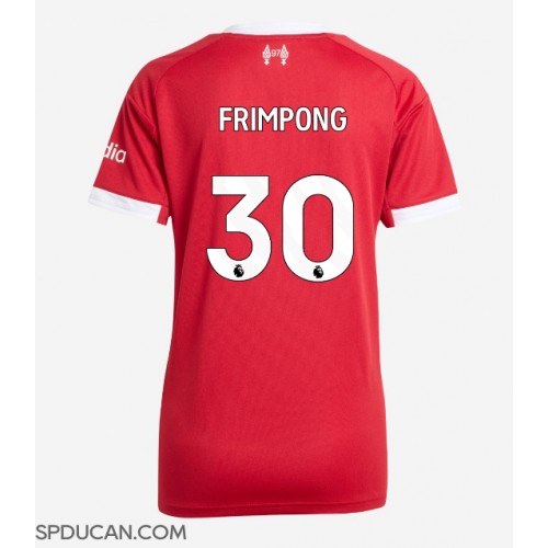 Zenski Nogometni Dres Liverpool Jeremie Frimpong #30 Domaci 2025-26 Kratak Rukav
